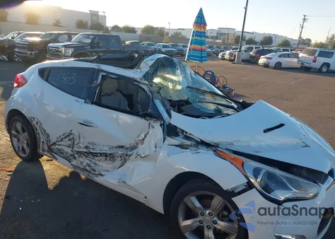 2014 Hyundai Veloster Base W/Gray from USA, damaged, VIN KMHTC6ADXEU185260